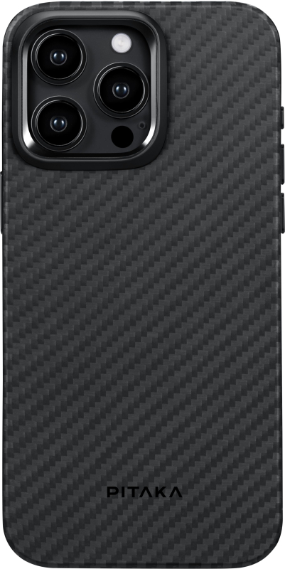 Чехол Pitaka MagEZ Pro 4 для iPhone 15 Pro Max, кевлар, черно-серый (KI1501PMP) Чехол Pitaka MagEZ Pro 4 для iPhone 15 Pro Max, кевлар, черно-серый (KI1501PMP)