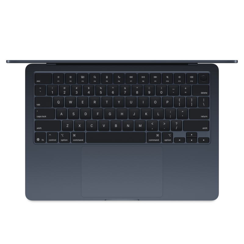 Ноутбук Apple MacBook Air 13" M4 (2025) 10C CPU/10C GPU, 16 ГБ RAM, 512 ГБ SSD, (Midnight black | Тёмная ночь)