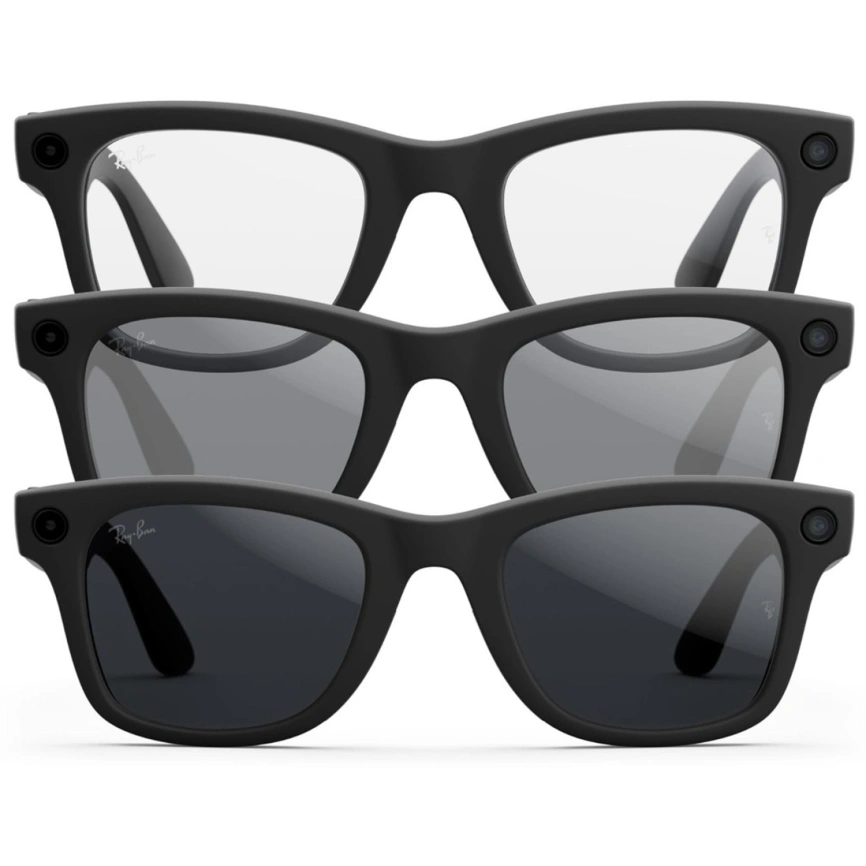 Умные очки Ray-Ban Wayfarer Gen 2 Matte Black-Transitions (RW4012) размер L