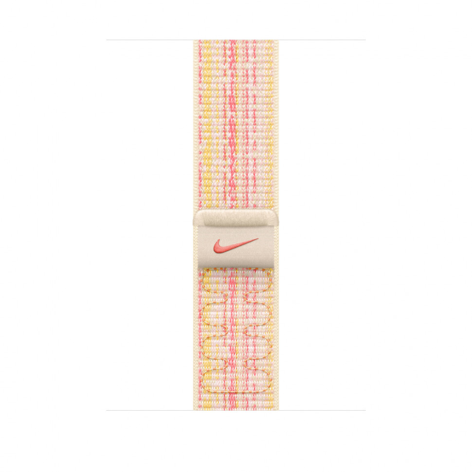 Браслет спортивный для Apple Watch 45mm Nike Sport Loop - Звездно-розовый (MUJY3)