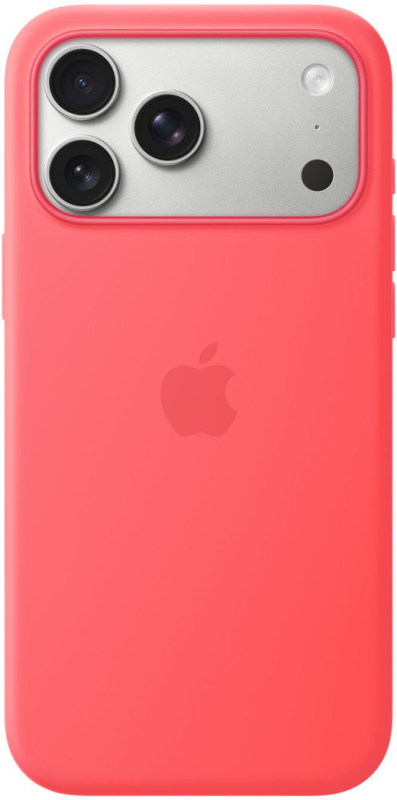 Чехол Apple для iPhone 17 Pro Max Silicone MagSafe, ярка гуава