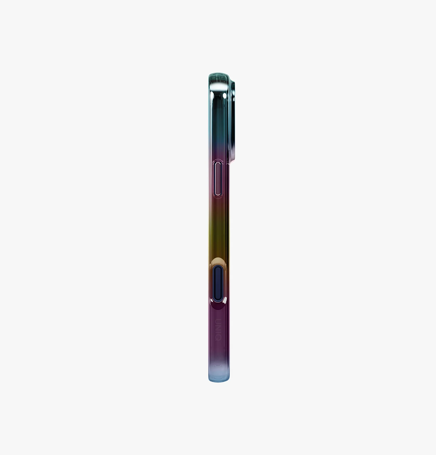 Чехол Uniq для iPhone 17 Pro Max Iridescia (holographic) (Magsafe), Прозрачный тёмный