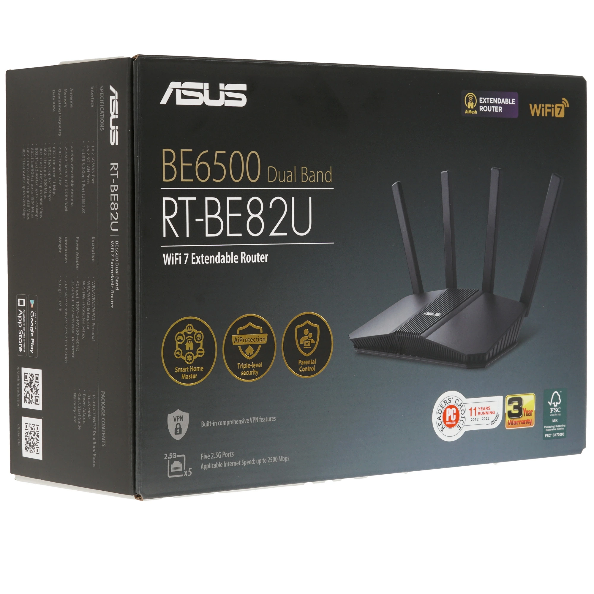 Беспроводной маршрутизатор ASUS RT-BE82U
