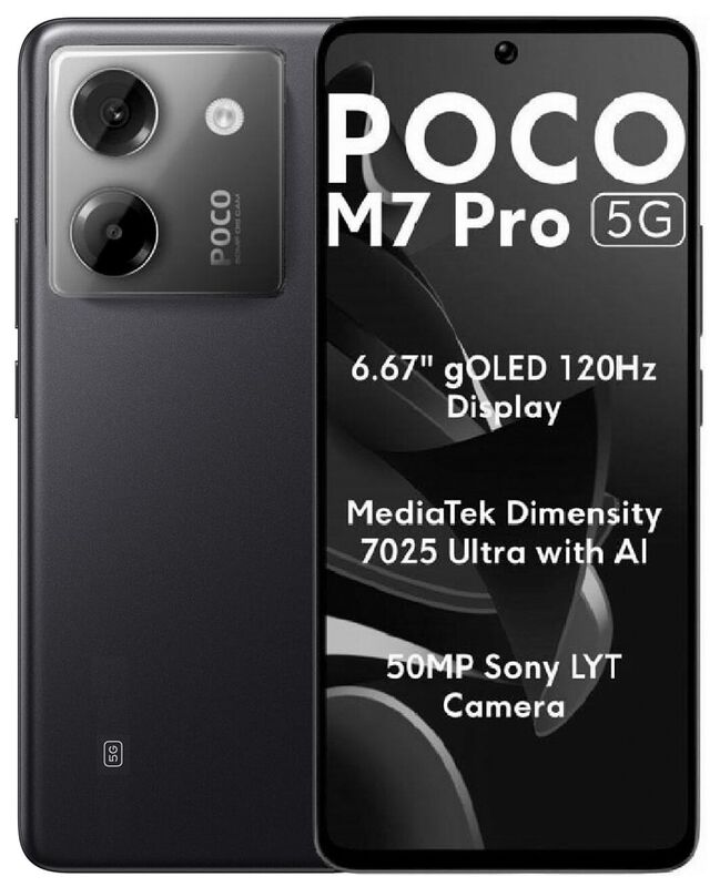 Смартфон Xiaomi Poco M7 Pro | 8/256 ГБ (Черный | Black) Смартфон Xiaomi Poco M7 Pro | 8/256 ГБ (Черный | Black)