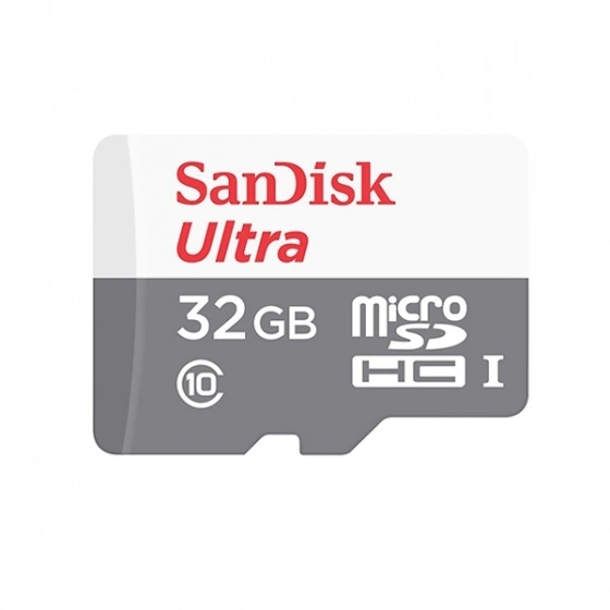 Карта памяти Sandisk Ultra 32GB MicroSDHC Class 10-UHS-I-80Мб-с SDSQUNS-032G-GN6TA