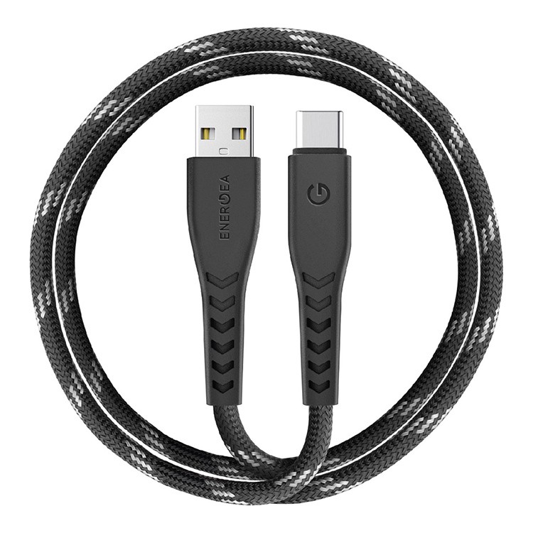 Кабель Energea NyloFlex USB-A to USB-C 5A Black 1.5 м