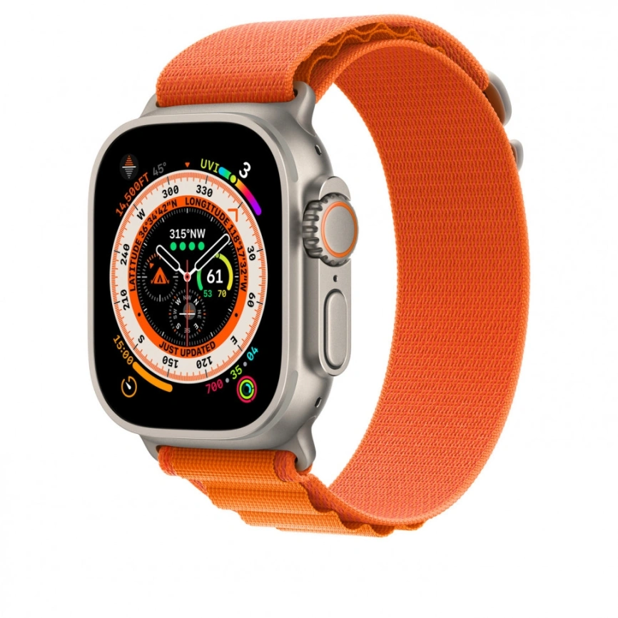Ремешок Apple Watch Ultra 49mm Orange Alpine Loop S