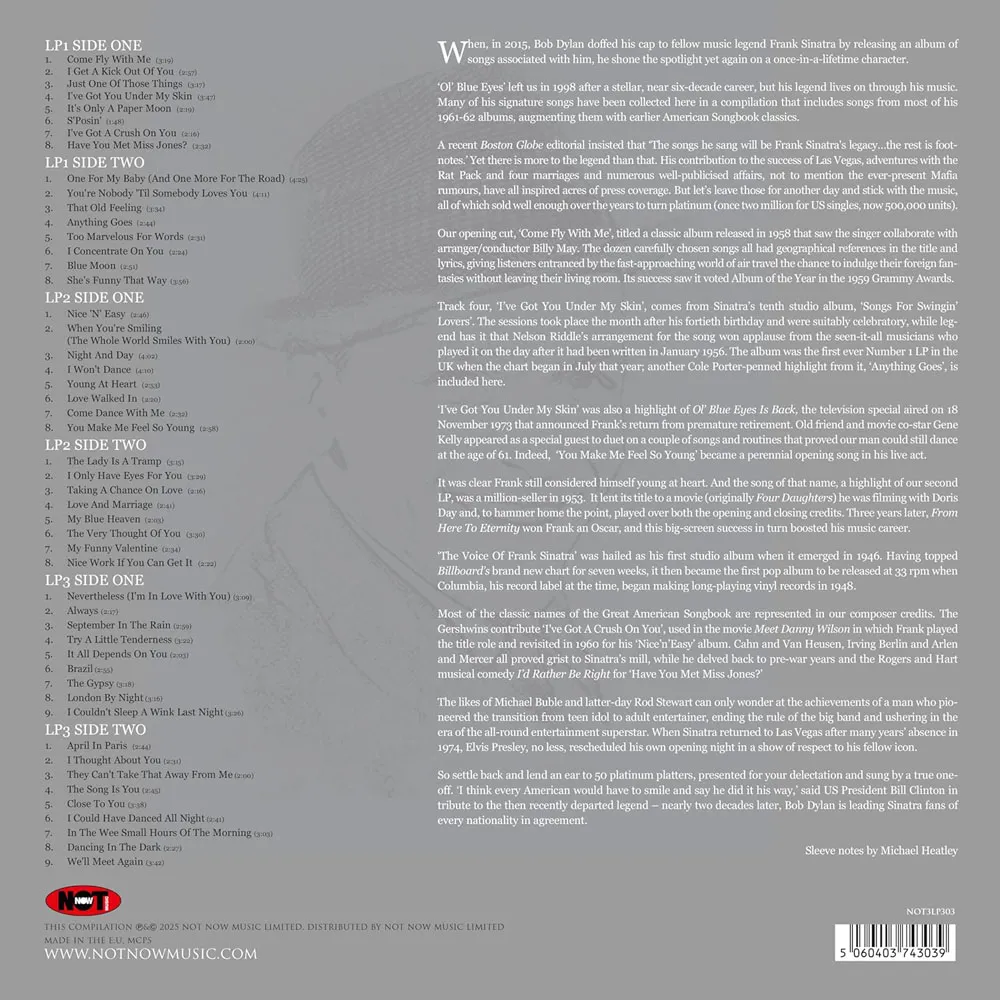 Виниловая пластинка SINATRA FRANK - Platinum Collection (Silver)
