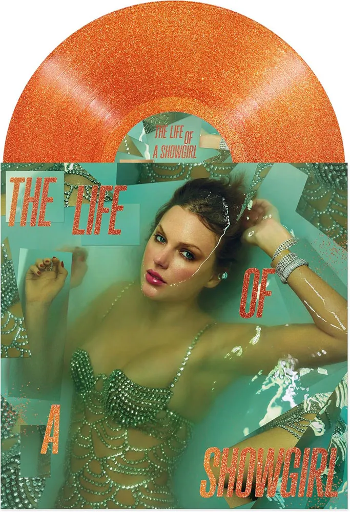 Виниловая пластинка SWIFT TAYLOR - The Life Of A Showgirl: Sweat And Vanilla Perfume (Portofino Orange Glitter)