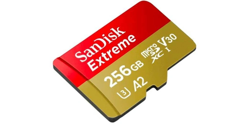 Карта памяти Sandisk Extreme 256GB MicroSDXC Class 10/UHS-I/U3/V30/A2/160 Мб/с SDSQXA1-256G-GN6MA