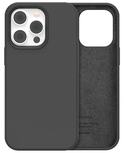Чехол Силиконовый матовый PULOKA для iPhone 15 Pro Серый