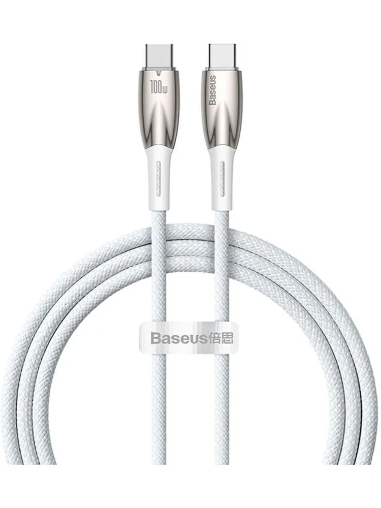 Кабель BASEUS Gem Fast Charging Data Cable USB-C 100W 1 м Белый