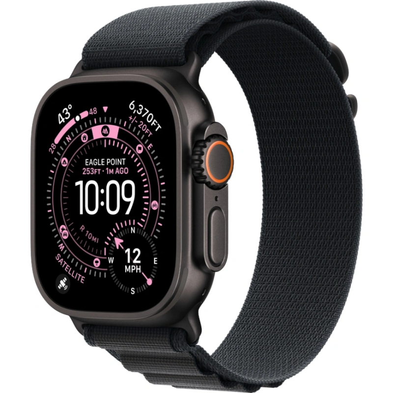 Смарт-часы Apple Watch Ultra 3 - 49 mm Black Titanium case | ремешок Alpine Loop | Black, L