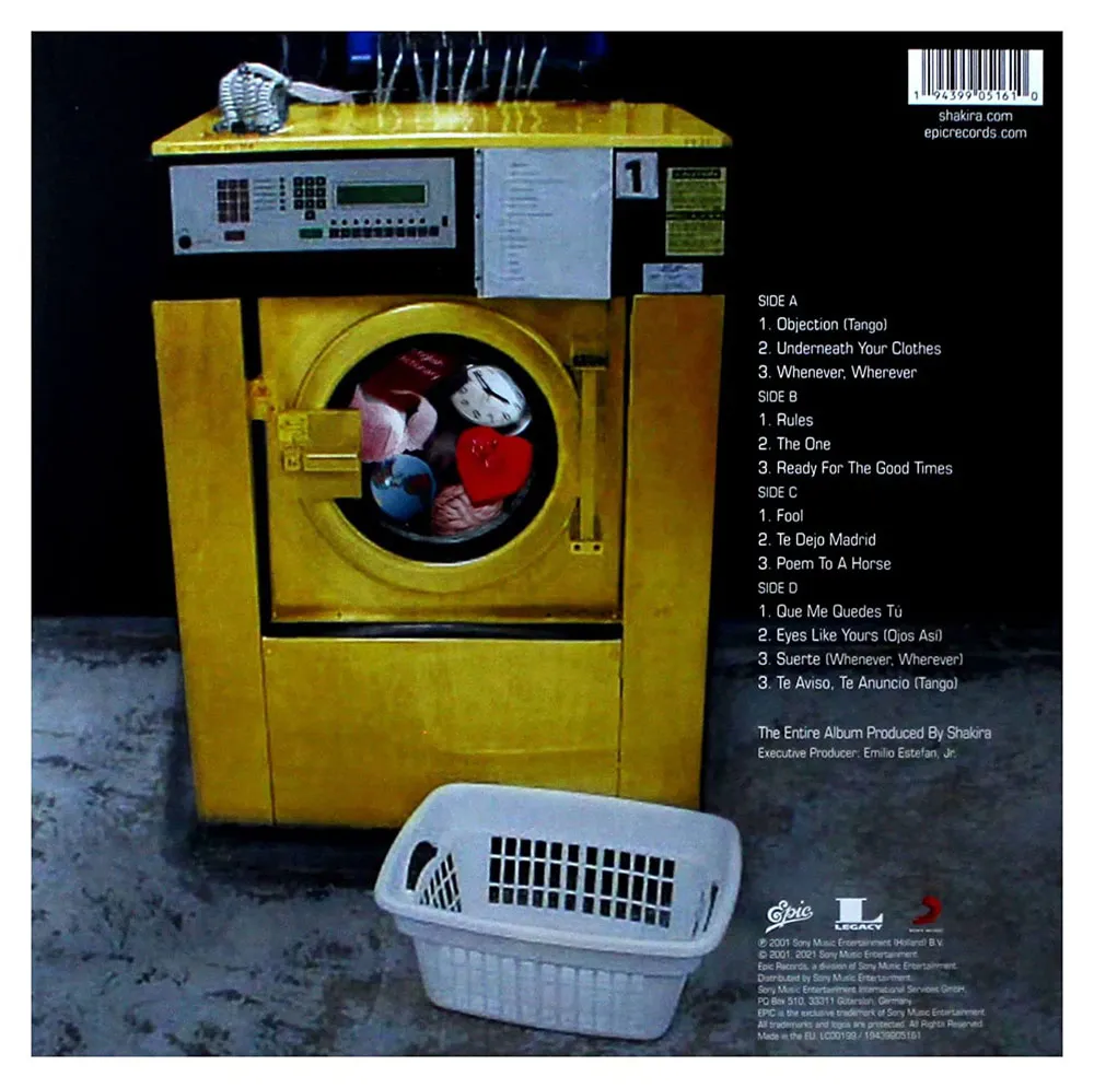 Виниловая пластинка SHAKIRA - Laundry Service (20th Anniversary) (Opaque Yellow)