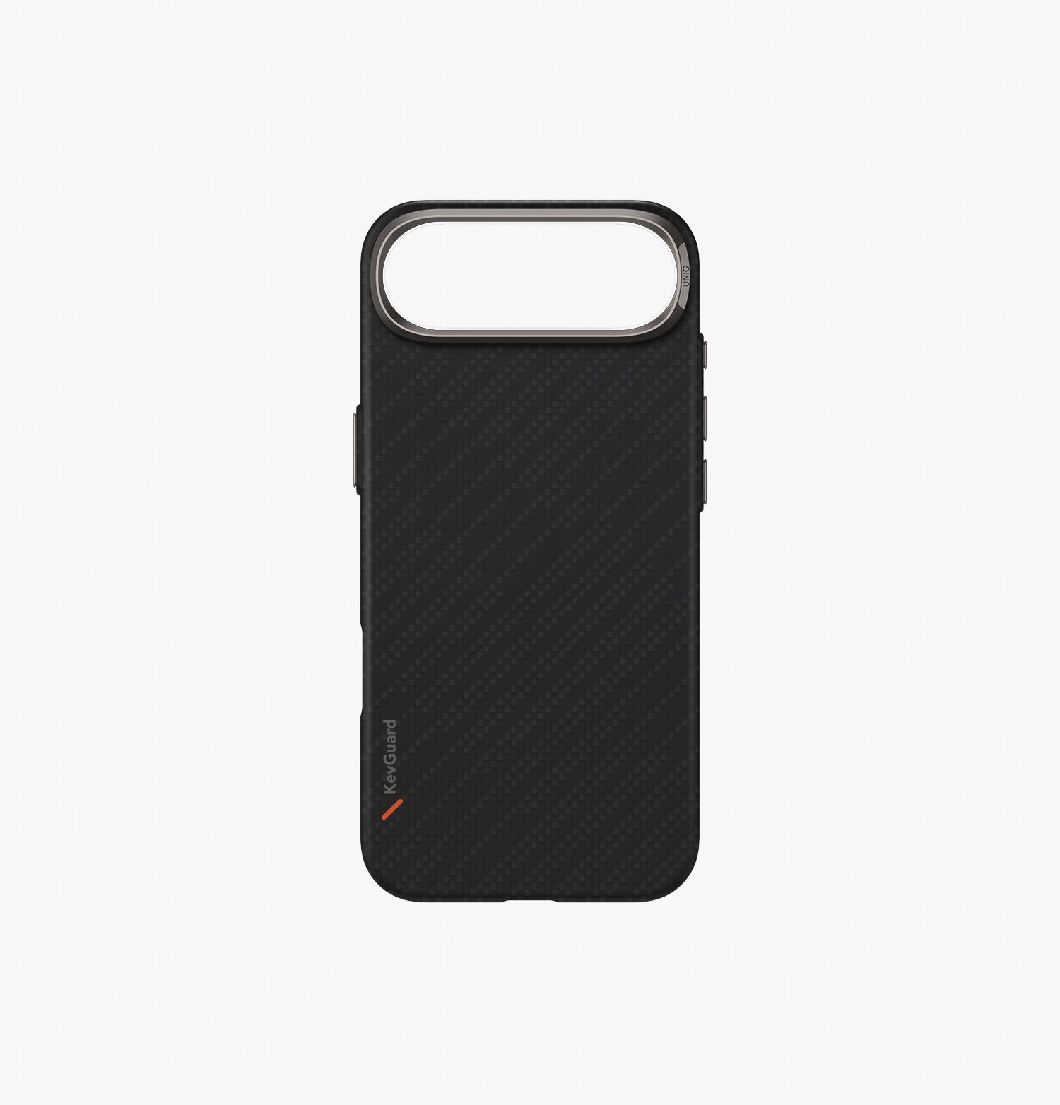 Чехол Uniq для iPhone 17 Air KEVA Kevlar Carbon Black (MagSafe)