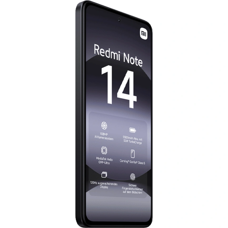 Смартфон Xiaomi Redmi Note 14 4G | 8/256 ГБ (Черный | Midnight Black) (Global Version)