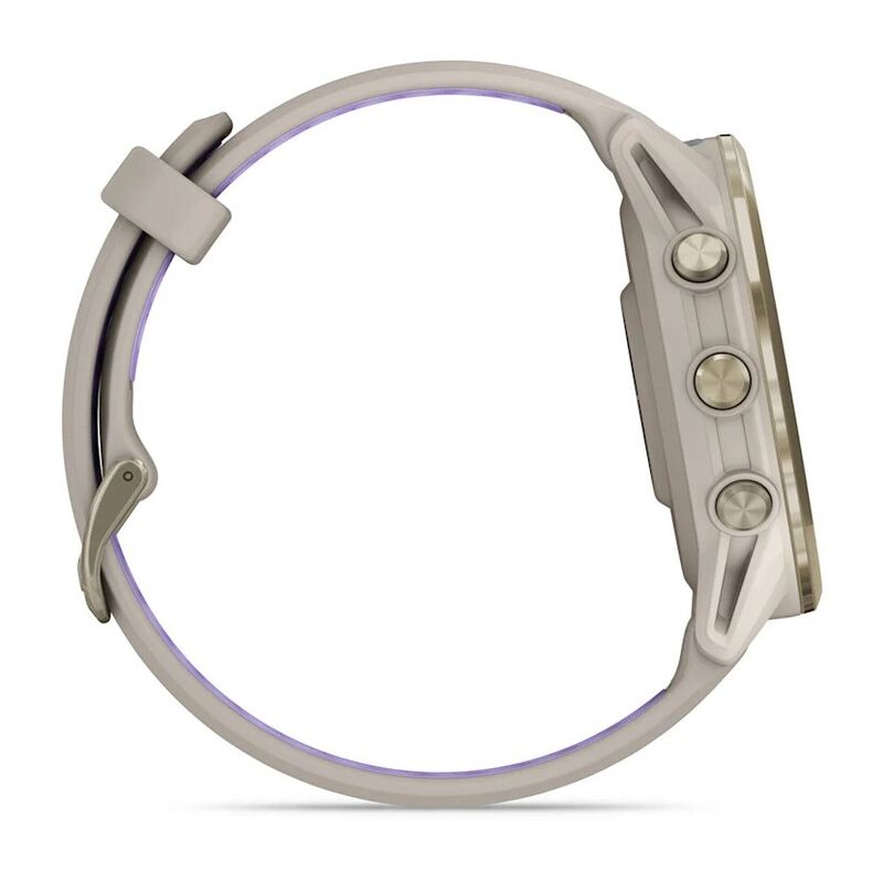 Смарт-часы Garmin Forerunner 970 - 47 mm, Золотистый, титановый безель, серый с индиго ремешок (010-02969-02)