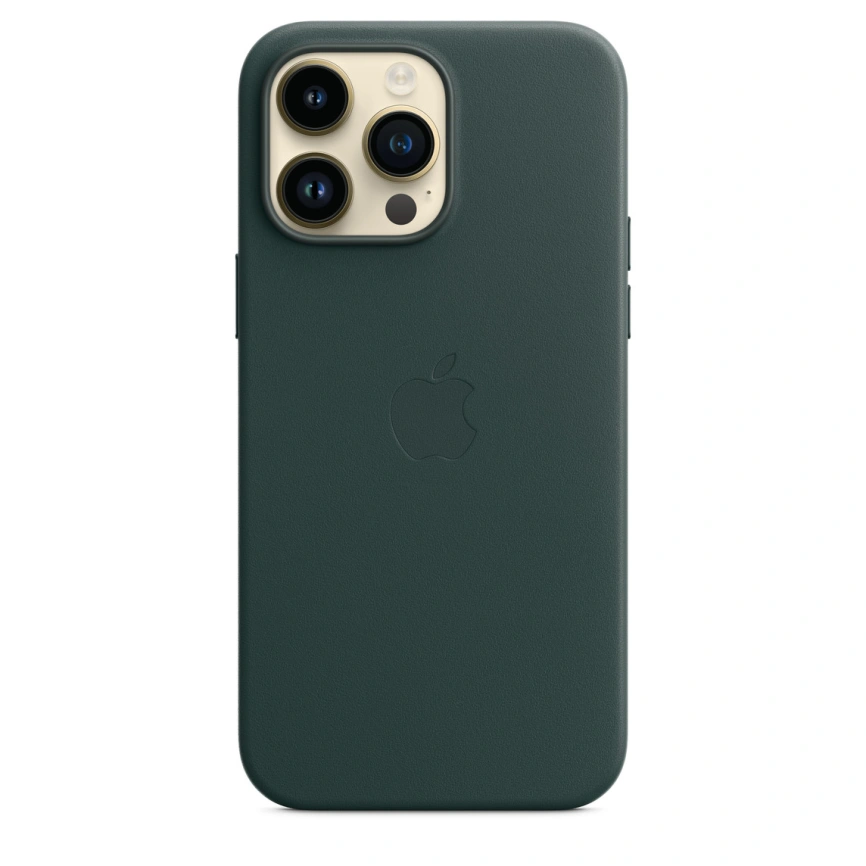 Кожаный чехол Telesin MagSafe для iPhone 14 Pro Forest Green