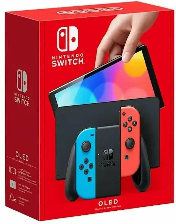 Nintendo Switch OLED Neon blue-red