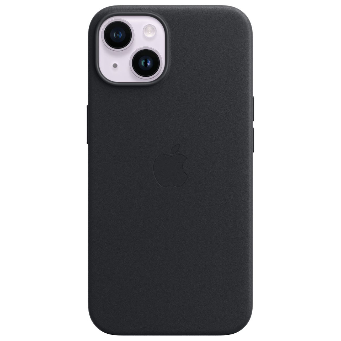 Чехол iPhone 14 Leather MagSafe Черный - MPP63