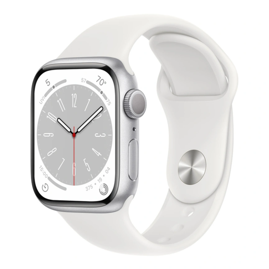 Смарт-часы Apple Watch Series 8 GPS 45 mm,  Серебро,  M/L