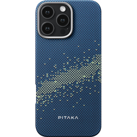 Чехол Pitaka StarPeak Tactile Woven case для iPhone 16 Pro, принт Milky Way Galaxy Чехол Pitaka StarPeak Tactile Woven case для iPhone 16 Pro, принт Milky Way Galaxy