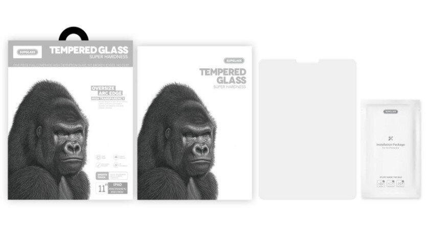 Защитное стекло SupGlass XC-20 Ipad Glass Oversize ARC Edge Transparnt для Ipad Air 13" (2024)