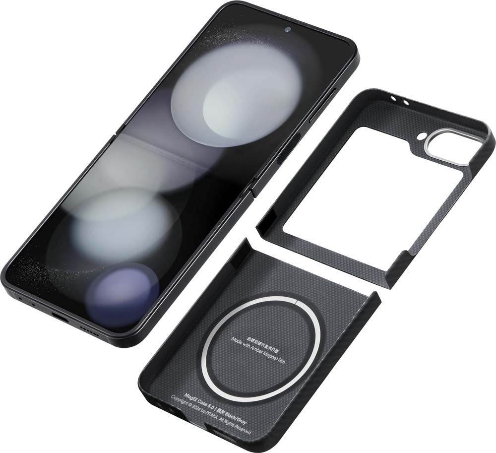 Чехол Pitaka Fusion Weaving MagEZ Case 5 для Samsung Z Flip6 черный