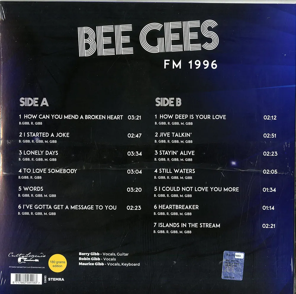 Виниловая пластинка BEE GEES - Fm 1996