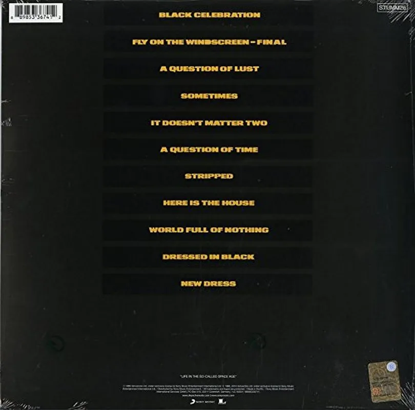 Виниловая пластинка DEPECHE MODE - Black Celebration