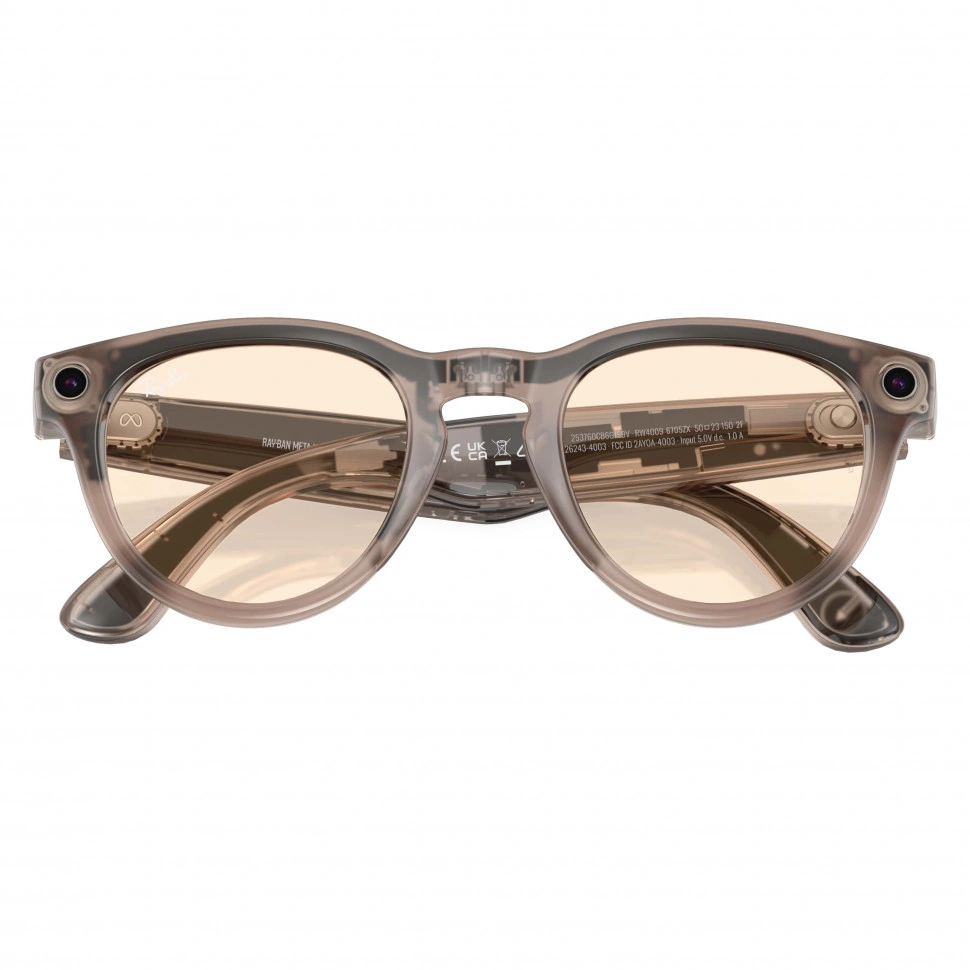 Умные очки Ray-Ban Meta Headliner RW4009F Warm Stone-Saffron Yellow, размер M
