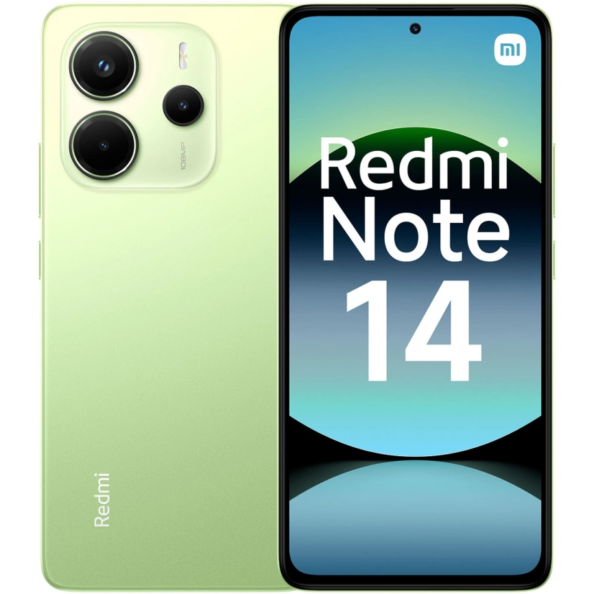 Смартфон Xiaomi Redmi Note 14 4G | 6/128 ГБ (Зеленый | Lime Green) (Global Version)