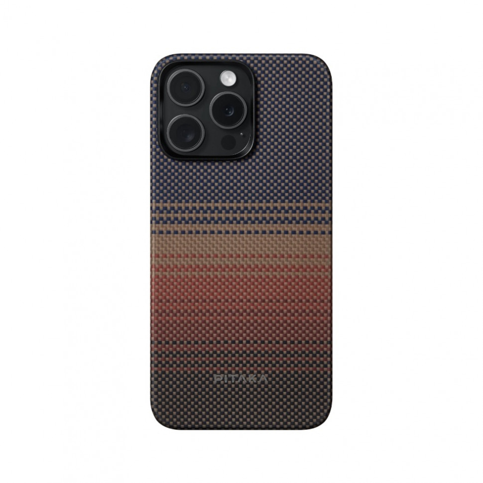 Чехол Pitaka Fusion Weaving MagEZ 5 для iPhone 15 Pro Max Sunset Чехол Pitaka Fusion Weaving MagEZ 5 для iPhone 15 Pro Max Sunset