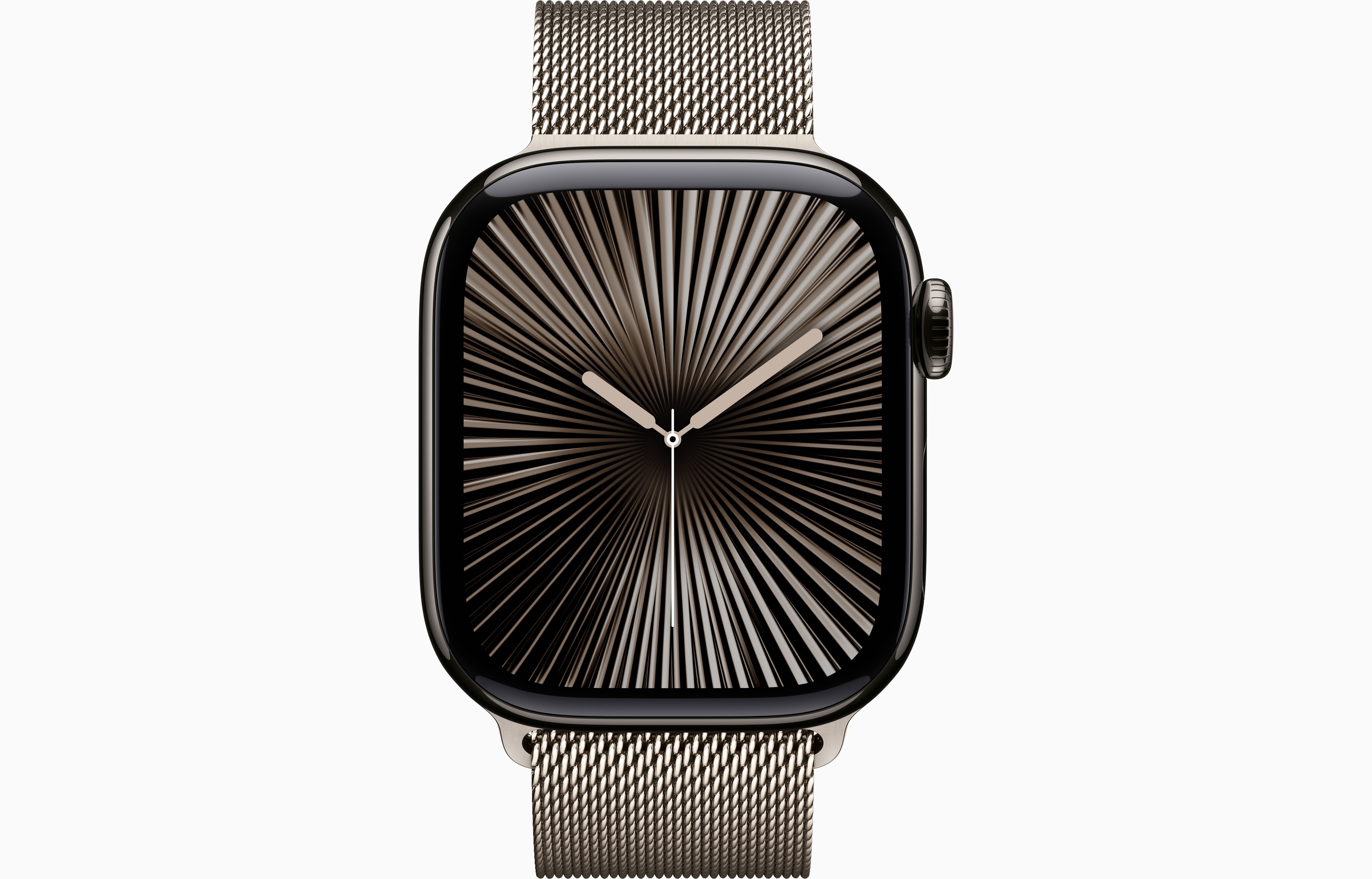 Смарт-часы Apple Watch S10 - 42 mm Титановый корпус, цвет Natural Titanium, Milanese Loop, S/M