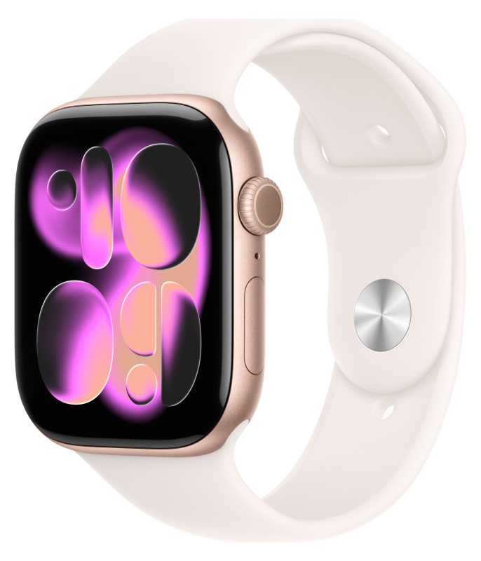 Смарт-часы Apple Watch Series 11, 42 мм (Light Blush | легкий румянец) Sport Band S/M Смарт-часы Apple Watch Series 11, 42 мм (Light Blush | легкий румянец) Sport Band S/M
