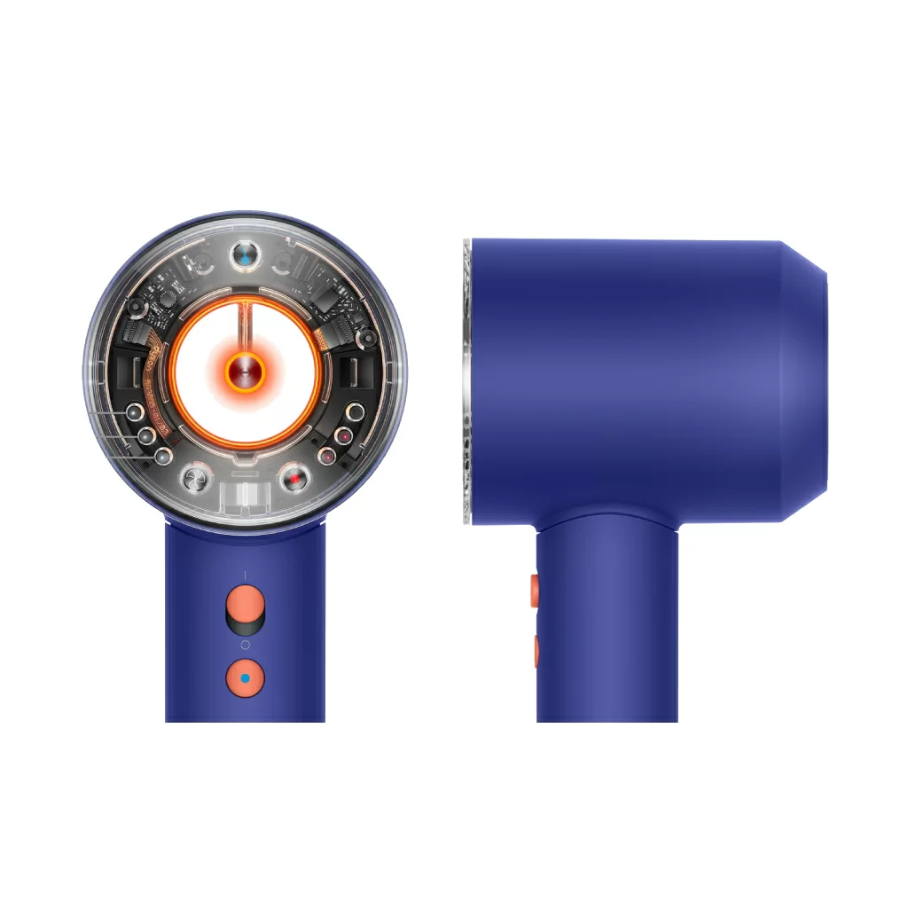 Фен Dyson Supersonic HD15, синий (Prussian Blue/Topaz Orange)