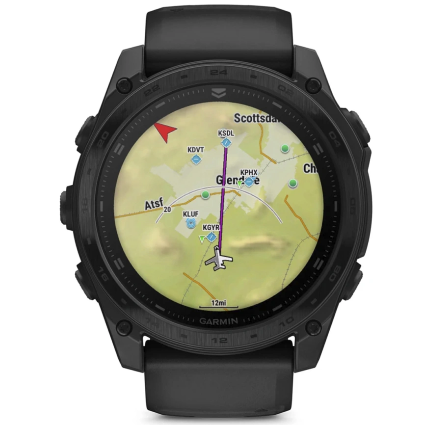 Смарт-часы Garmin Tactix 8 Amoled Sapphire - 51 mm, Черный, черный нейлоновый ремешок