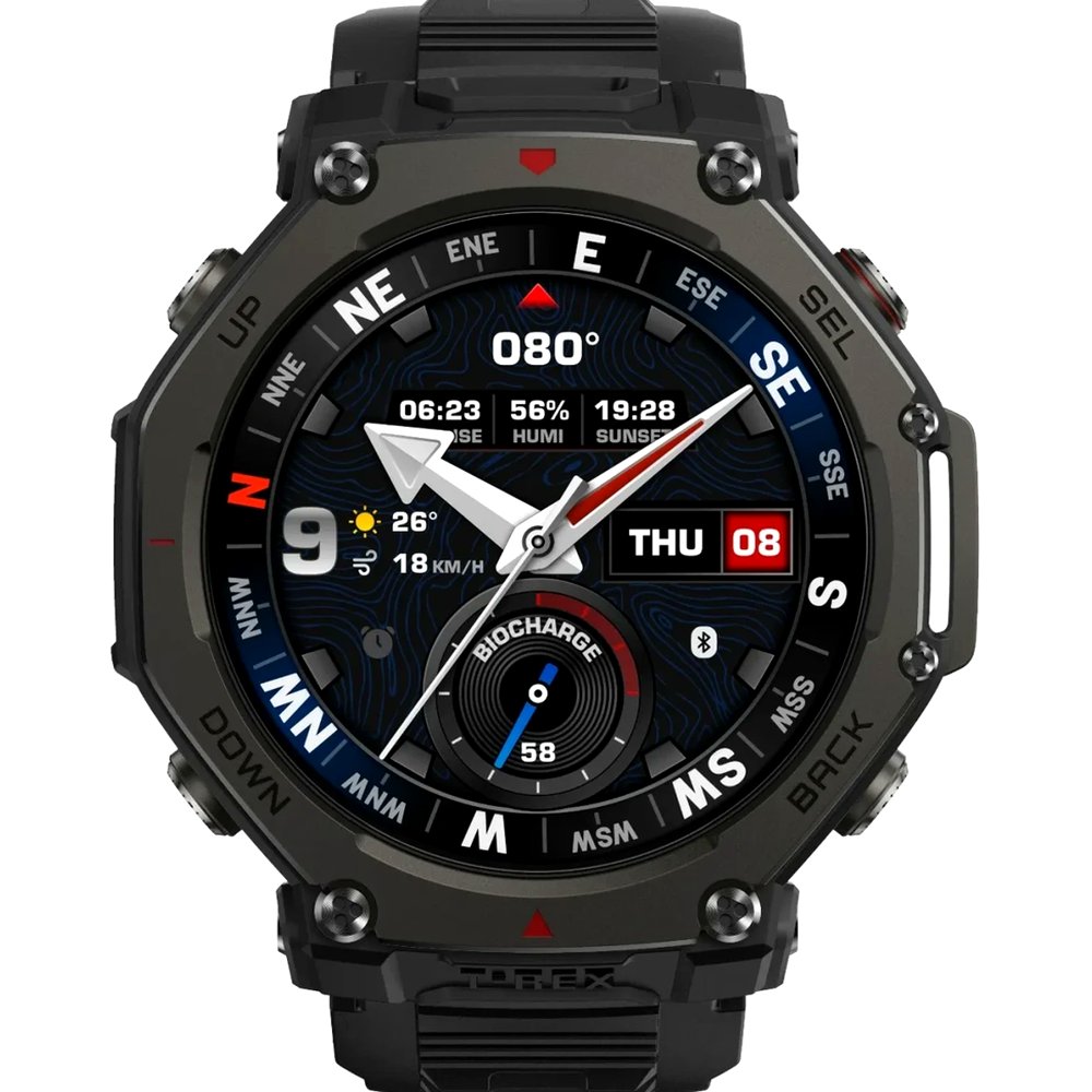 Смарт-часы Amazfit T-Rex 3 Pro, 48 мм, GPS, Black (A2444)