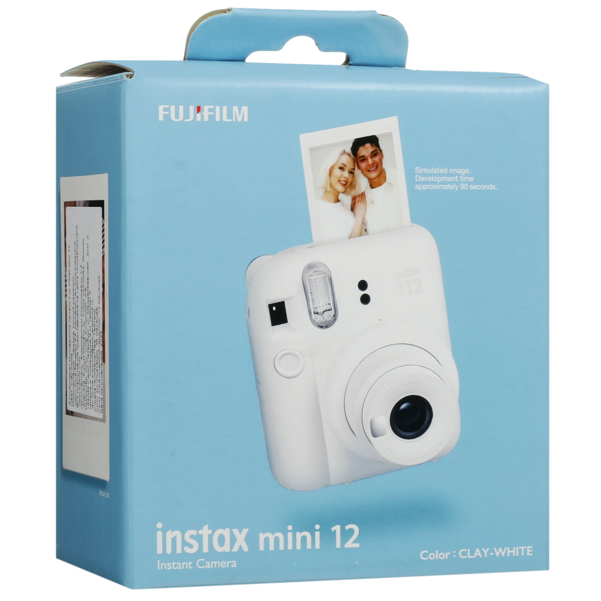 Фотоаппарат моментальной печати FujiFilm Instax Mini 12 (Белая глина | Clay White)