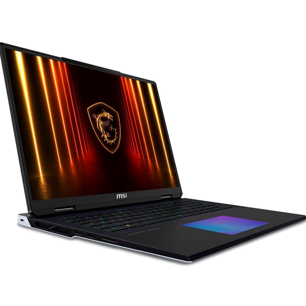 Ноутбук MSI Titan 18 HX AI 9S7-182421-206 (18", Intel Core Ultra 9 275HX, 64 ГБ, 2 ТБ SSD, RTX 5090 24 ГБ, 120 Гц, Windows) черный
