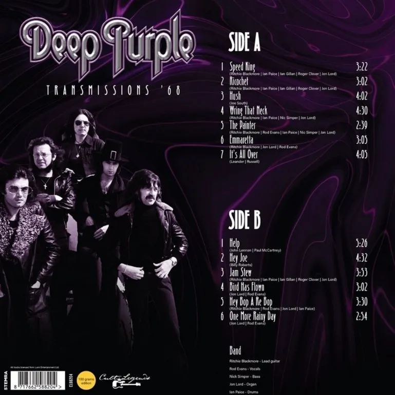 Виниловая пластинка DEEP PURPLE - Transmissions 68
