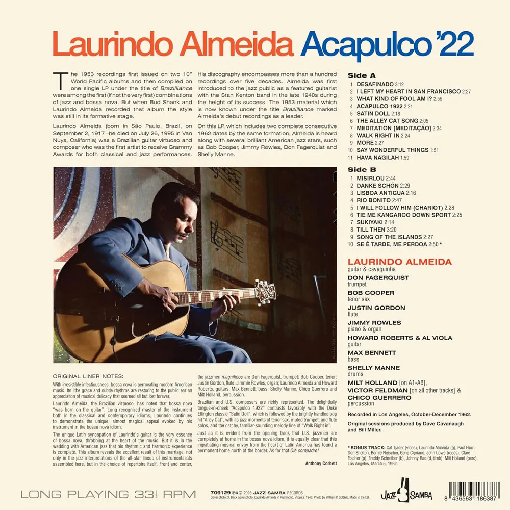 Виниловая пластинка ALMEIDA LAURINDO - Acapulco 22