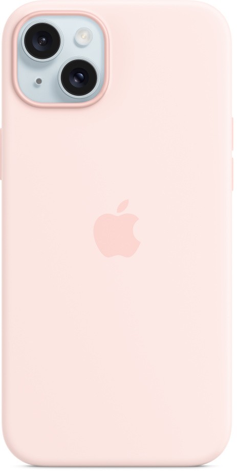 Чехол для iPhone 15 Plus Силиконовый Розовый