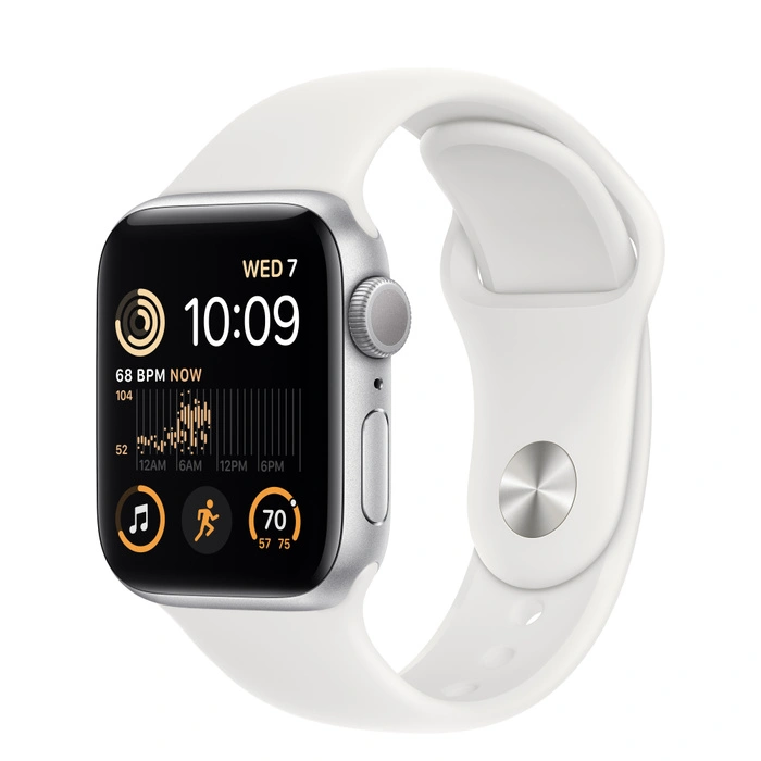 Смарт-часы Apple Watch SE GPS - 40 mm Silver/White Sport band (MNJV3)