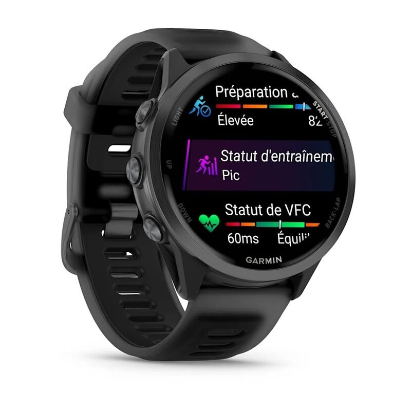 Смарт-часы Garmin Forerunner 570 - 42 mm, Сланцево-серый алюминий с черным ремешком