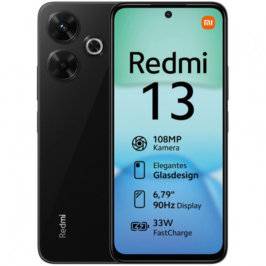 Смартфон Xiaomi Redmi 13 | 6/128 ГБ Черный Смартфон Xiaomi Redmi 13 | 6/128 ГБ Черный