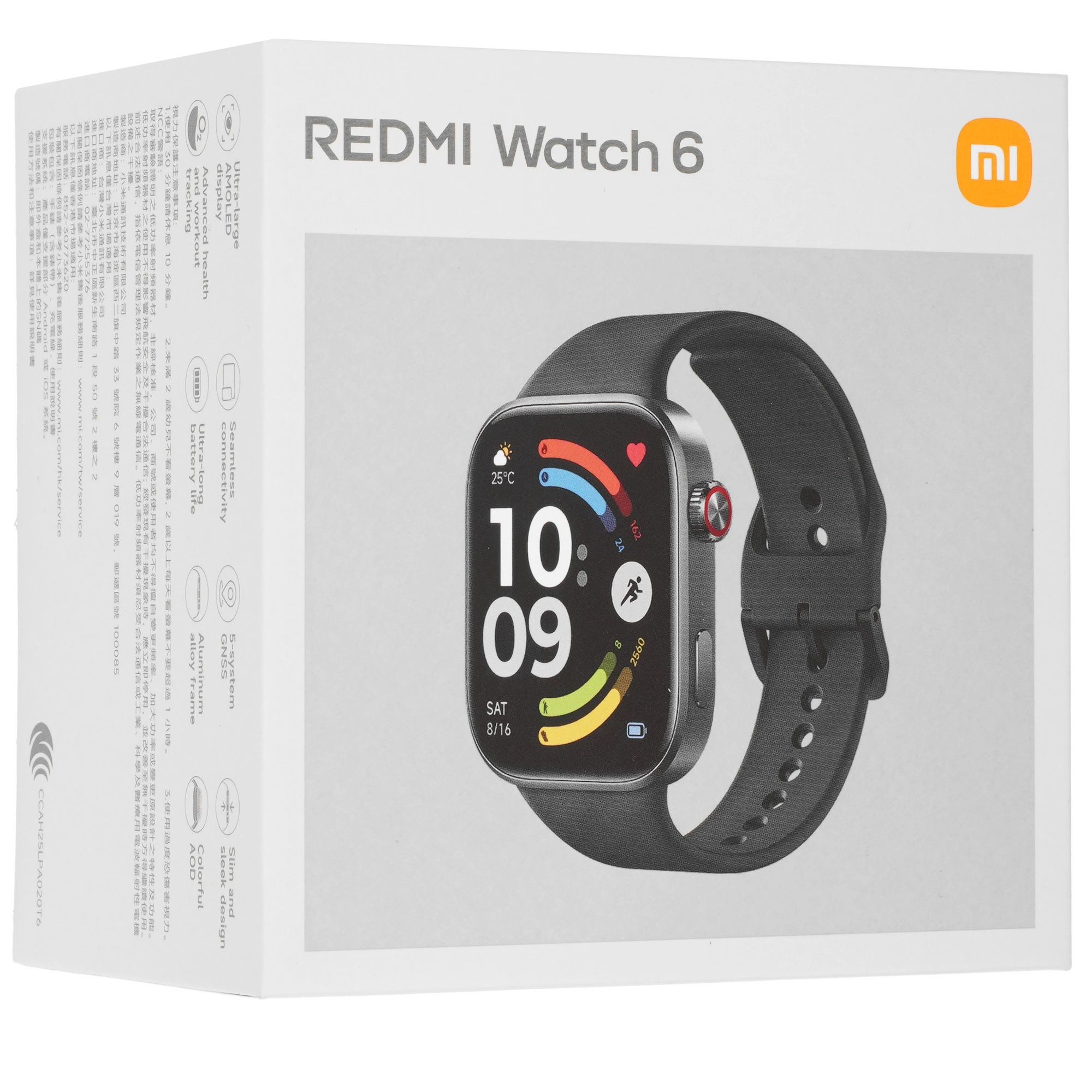 Смарт-часы Xiaomi REDMI Watch 6 Черный