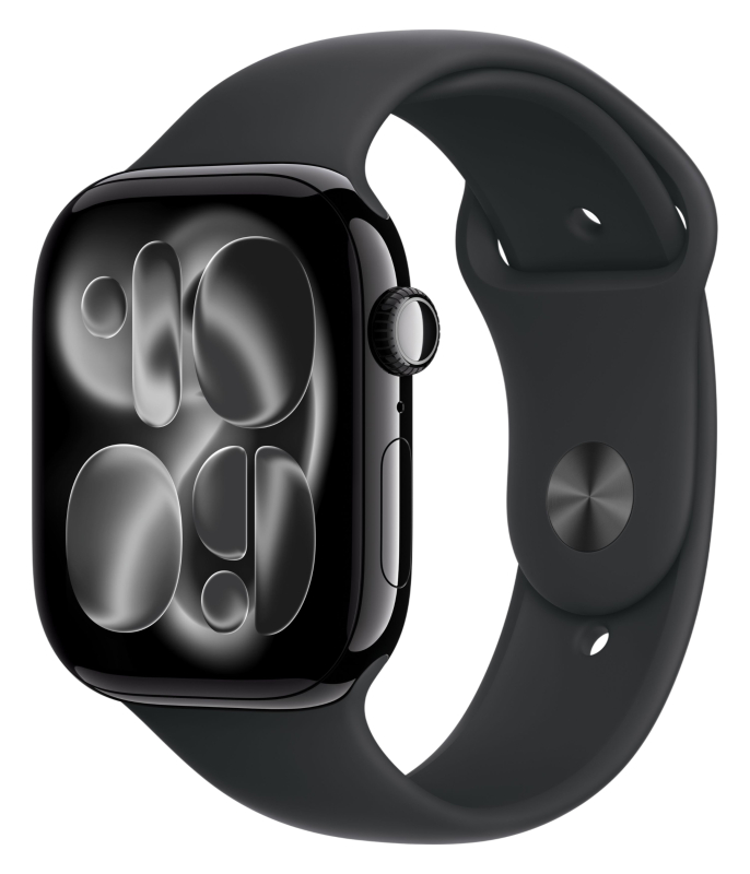 Смарт-часы Apple Watch Series 11, 42 мм Jet Black Aluminum Black Sport Band S/M