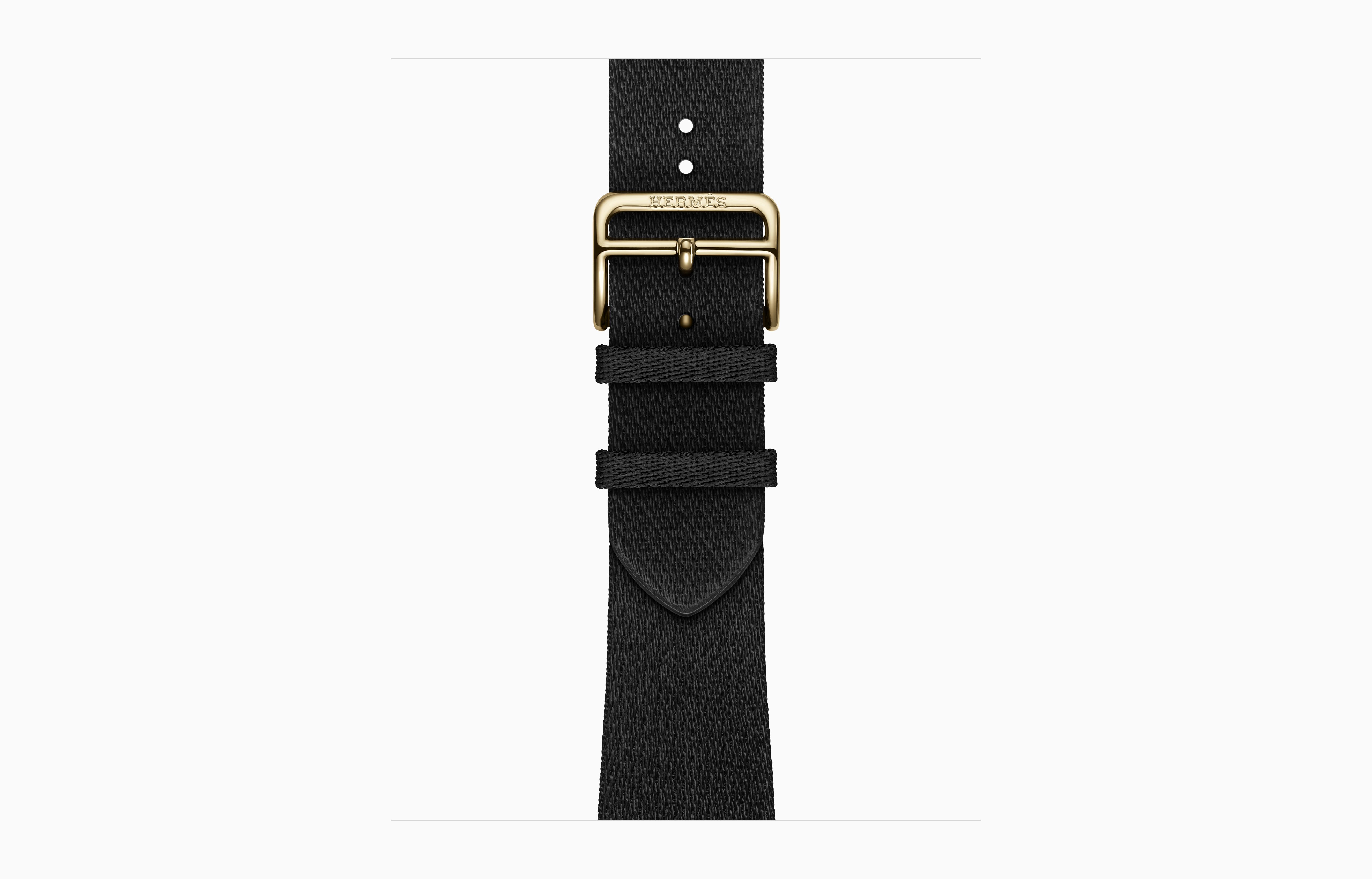 Смарт-часы Apple Watch Hermes Series 12, 42 мм, GPS + Cellular, Titanium Radiant Gold, Satin Clou de Selle Noir, One Size