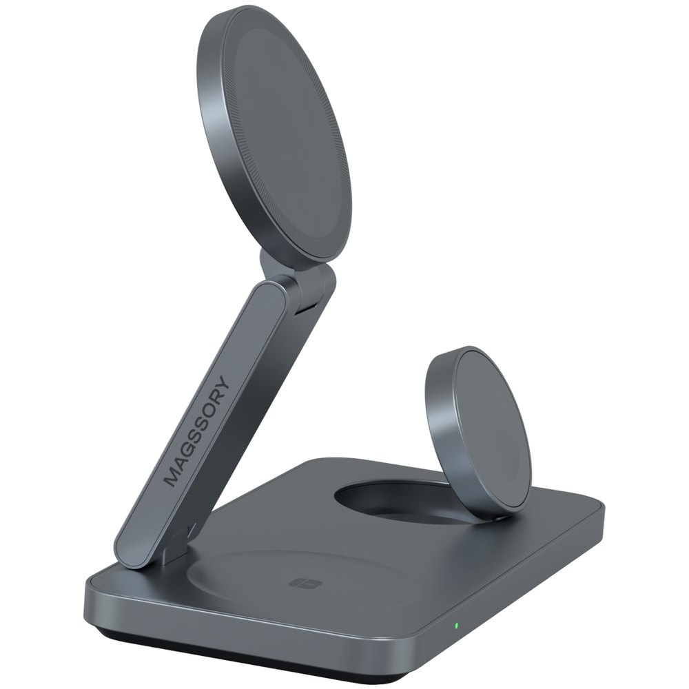 Беспроводное зарядное устройство Magssory Yoga для Samsung 3-в-1 с Qi2